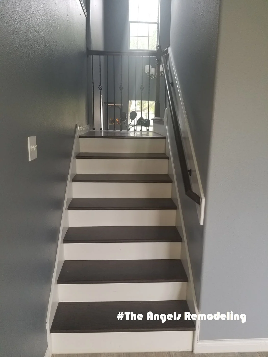 Modern painted staircase remodel